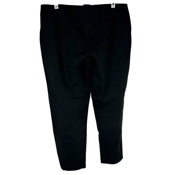 Eileen Fisher Petite Black Slim-Leg Pants PM - Picture 2 of 3